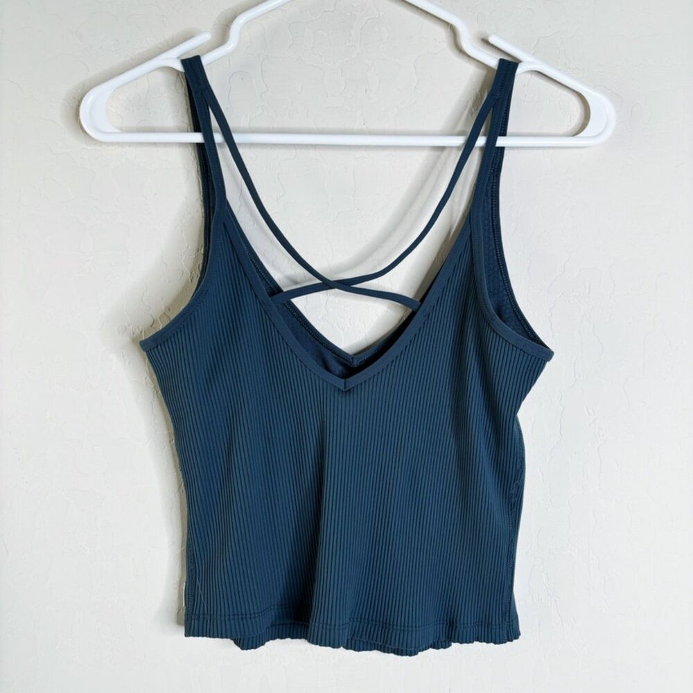 Vuori Dark Blue Strappy Tank Top - Picture 4 of 4